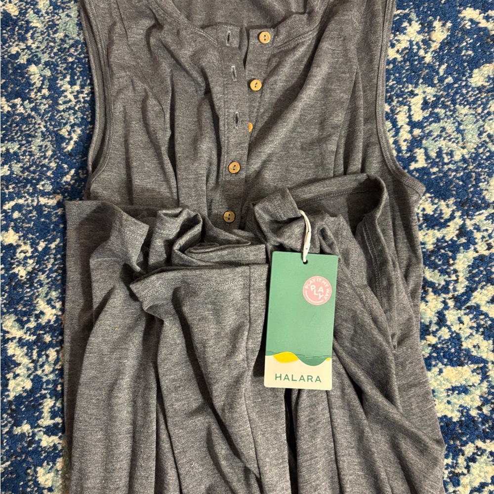 HALARA Gray Sleeveless Dress